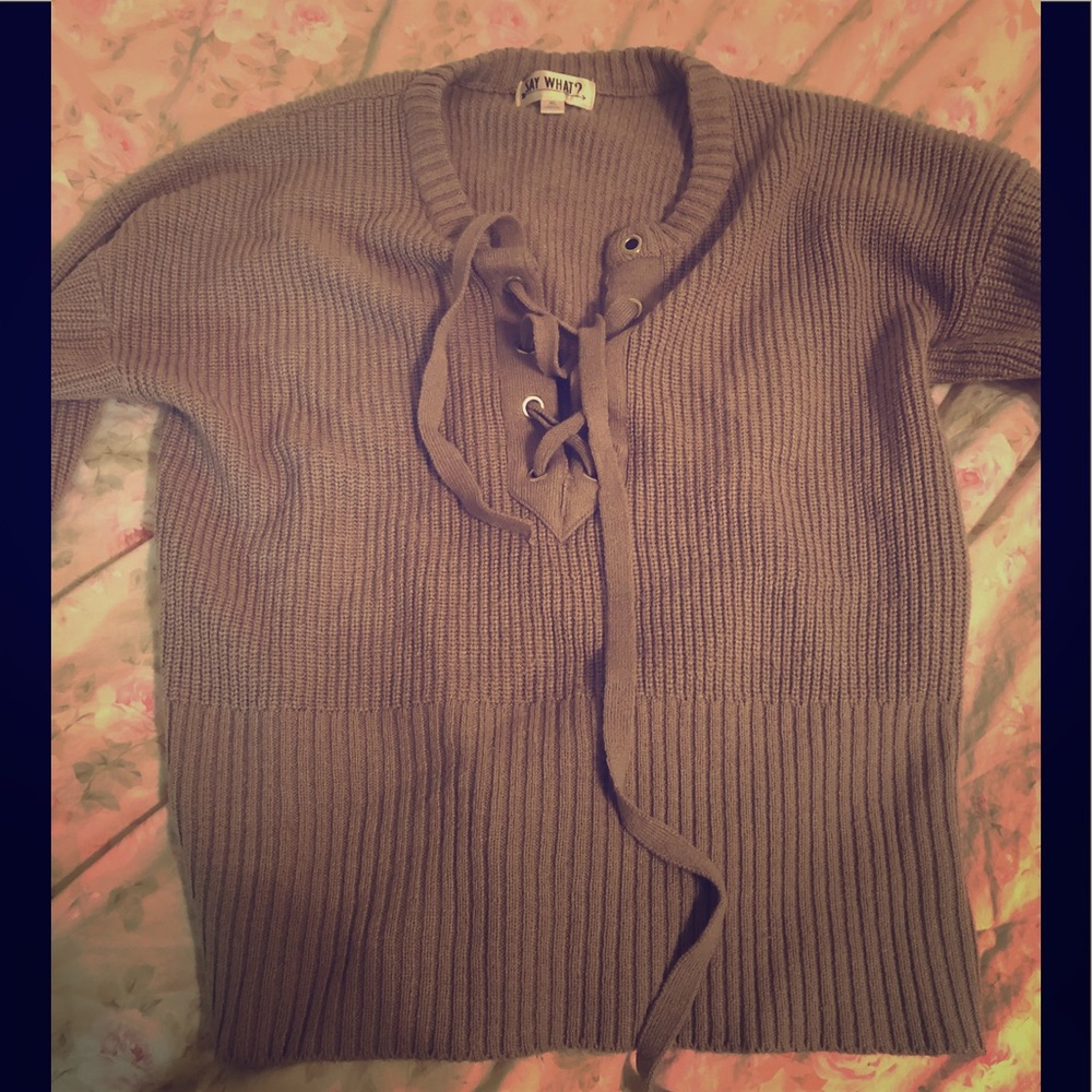 Say What Lilac Sweater